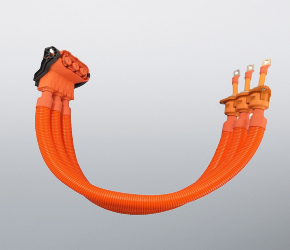 Automotive high voltage controller harness